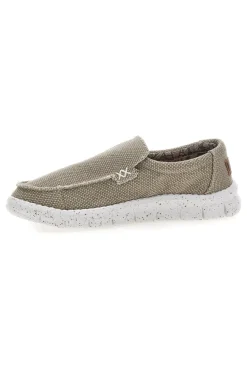 Uomo MAX DILLAN Mocassini beige in tessuto con suola leggera MXM9907