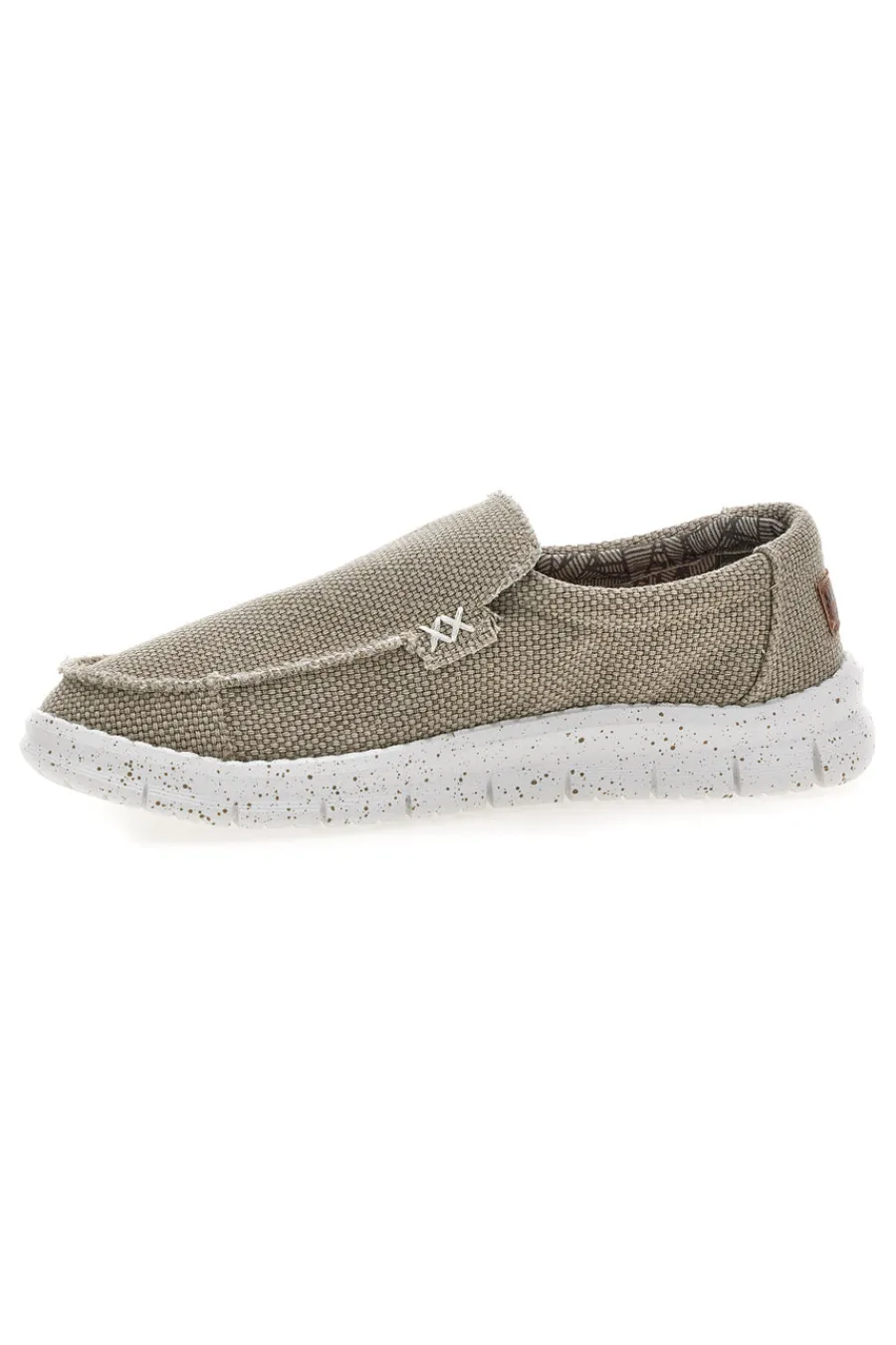 Uomo MAX DILLAN Mocassini beige in tessuto con suola leggera MXM9907