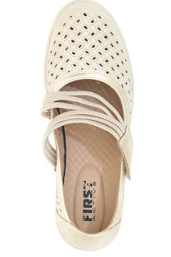 FIRST ACTIVE Mocassini traforati con strappo The 5 BEIGE Discount