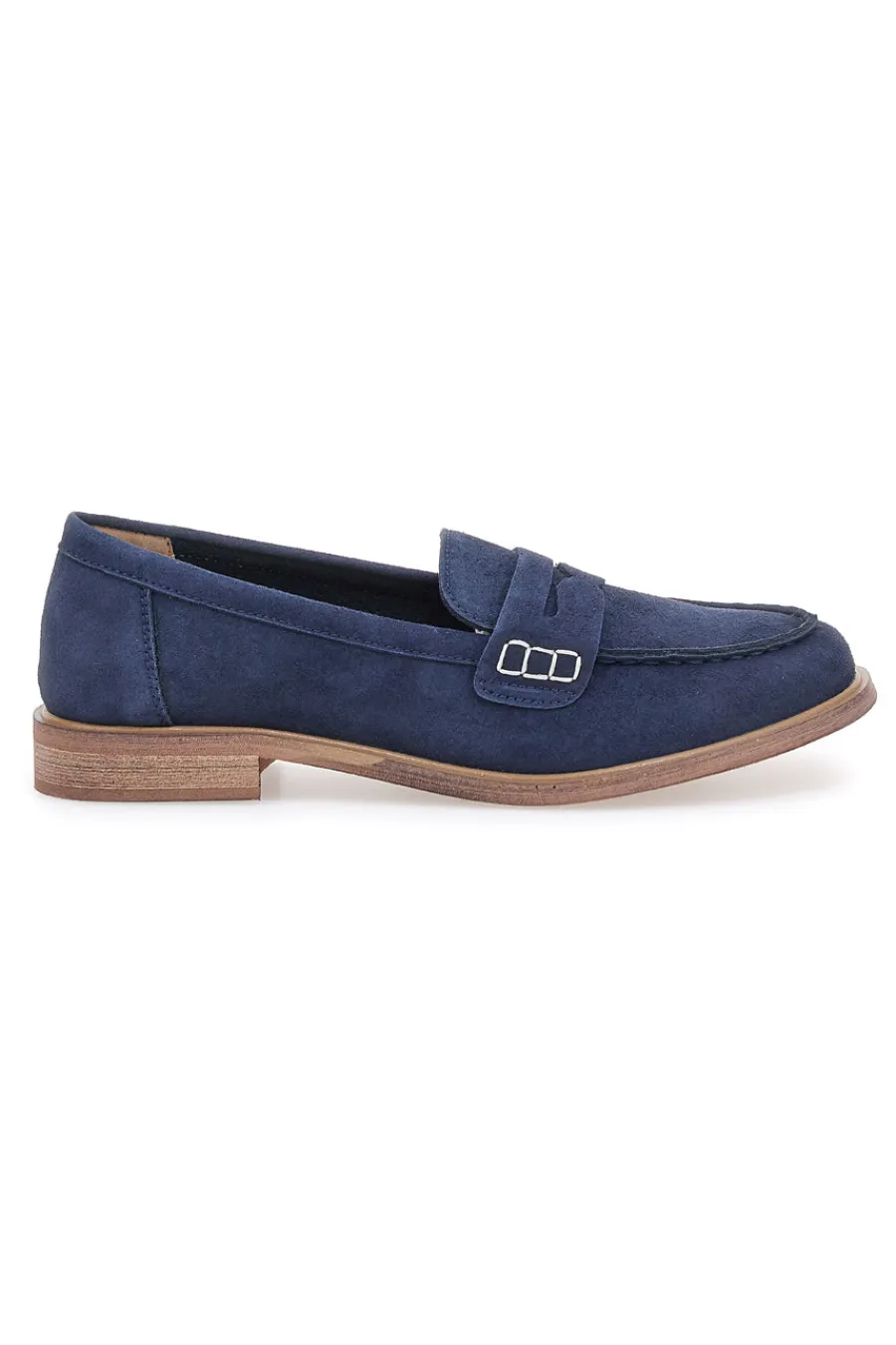 LE HAVRE PARIS Mocassini blu con dettaglio decorativo KMD26W Discount