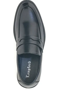 Uomo LONGFORD Mocassini blu con mascherina 9013