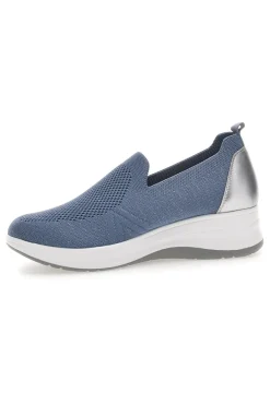 INBLU Mocassini Blu con Tomaia in Mesh e Platform IC AVIO Online