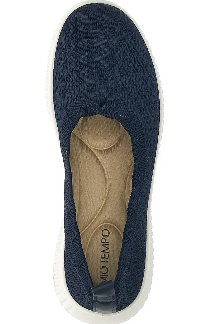 MIO TEMPO Mocassini blu in tessuto traforato MINA3063 Clearance