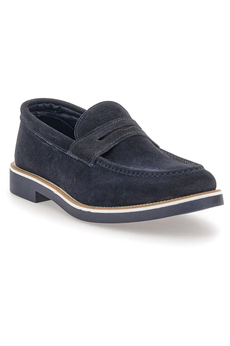 Uomo PITTARELLO Mocassini blu in vera pelle 115