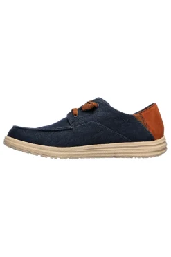 Uomo SKECHERS Mocassini blu Relaxed Fit con Memory Foam Melson Planon