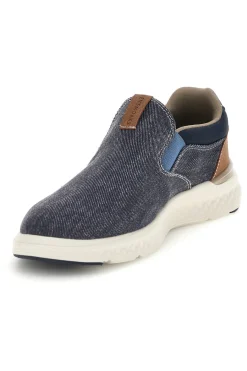 Uomo SEVENOAKS Mocassini blu slip on con suoletta estraibile YH25129