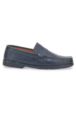 Uomo LONGFORD Mocassini Blu Vera Pelle 101