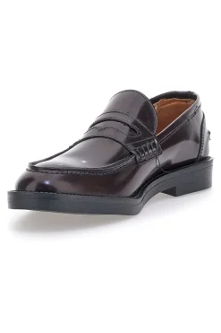 Uomo PITTARELLO Mocassini Bordeaux in Vera Pelle 3252