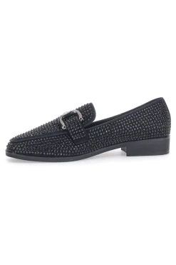 PITTARELLO GLAM Mocassini con Strass Neri 1100 Hot
