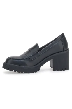 PRIMA RIGA Mocassini con Tacco 261998 Neri SCHWARZ Best