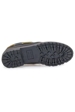 Uomo PTR Mocassini da barca in pelle nere 51