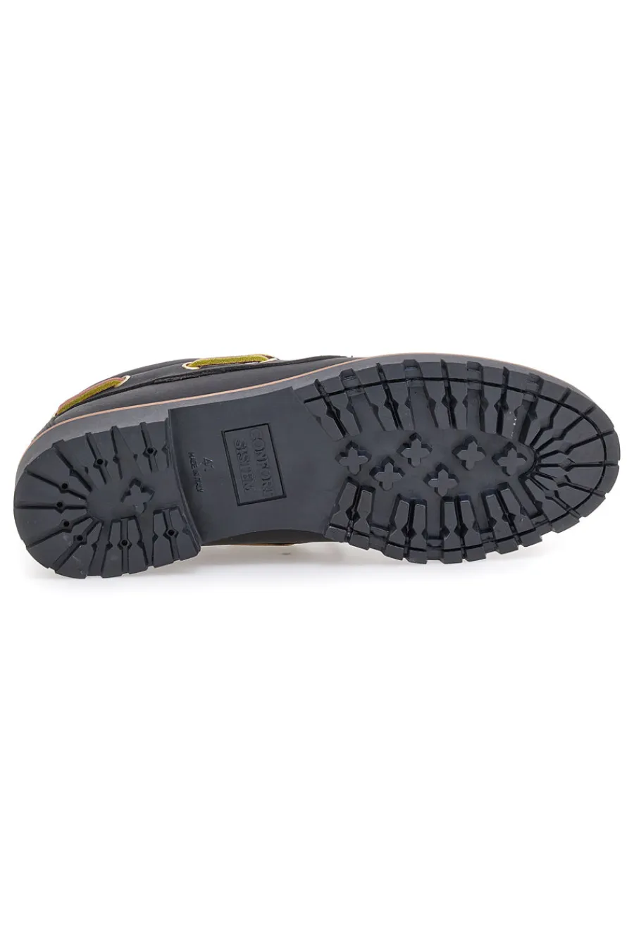 Uomo PTR Mocassini da barca in pelle nere 51