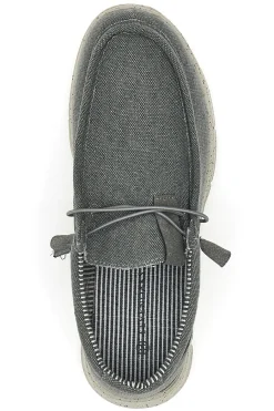Uomo SEVENOAKS Mocassini in Tela Grigi 1147