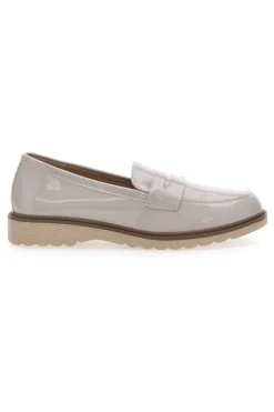 LE HAVRE PARIS Mocassini In Vernice Beige 526820