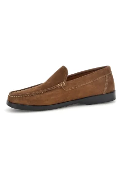 Uomo JERPOINT Mocassini marroni in vera pelle Made in Italy 101
