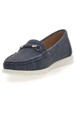 MIO TEMPO Mocassini Navy con Suola a Contrasto MINA1190 Outlet