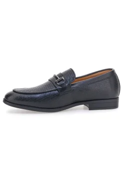 Uomo LONGFORD Mocassini neri con morsetto 2Y08513