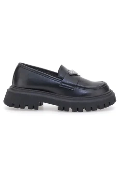 LAURA BIAGIOTTI Mocassini neri con suola platform 929277