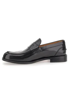Uomo PITTARELLO PLUS Mocassini neri in pelle con finitura lucida PT02