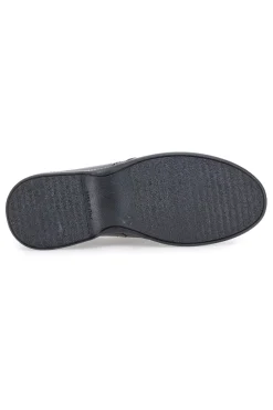 Uomo PITTARELLO Mocassini neri in pelle con inserti elastici 3