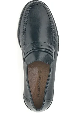Uomo CLAREMORRIS Mocassini Neri In Vera Pelle 567