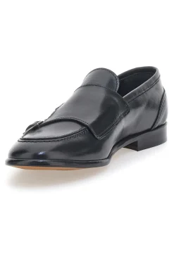 Uomo PITTARELLO Mocassini Neri In Vera Pelle Made In Italy 2371