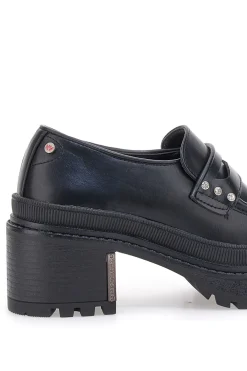 BETTYFLOWERS Mocassini Neri Platform con Brillantini 01 SCHWARZ Online