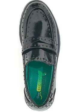 ECO BIO Mocassini neri Vegan effetto lucido J528246 SCHWARZ Online