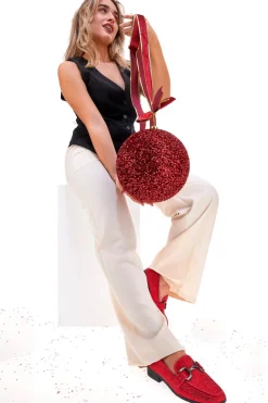PITTARELLO GLAM Mocassino con Strass 1100 MAGENTA Best