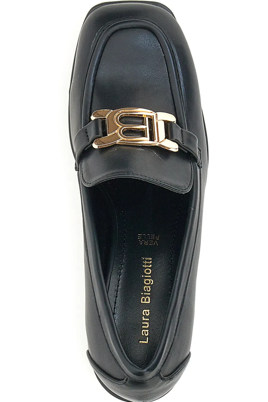 LAURA BIAGIOTTI Mocassino con Tacco 8227 Nero SCHWARZ Sale