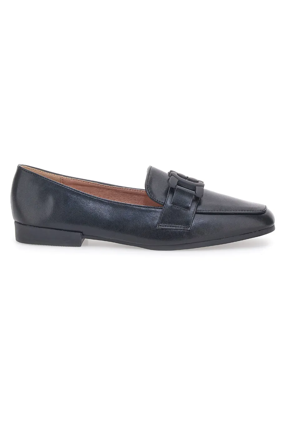 FIRST LADY Mocassino a Punta Squadrata 1 NERO Discount
