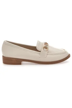 FIRST LADY Mocassino Panna con Morsetto 7 BEIGE New