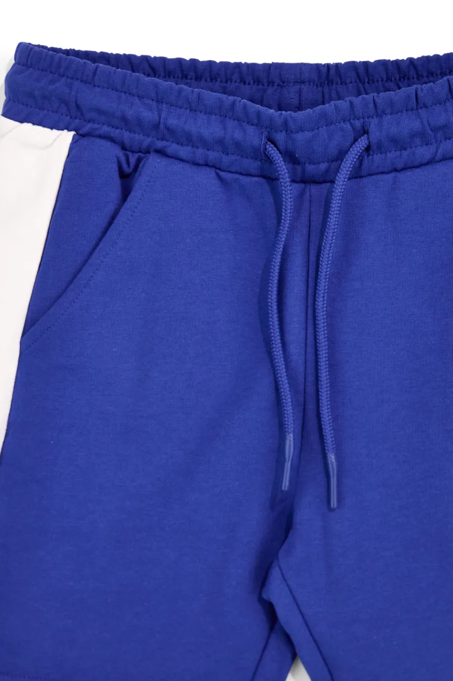 PITT KIDS Pantaloncini blu con inserti bianchi PT-B-SH-9020