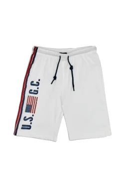 Uomo US GOLF CLUB Pantaoncini 1342 Bianchi