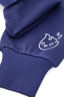 PITT KIDS Pantaloni blu con polsini alle caviglie 009
