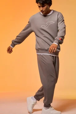 Uomo JOMA Pantaoni jogger grigi con facia eatica e ogo in iicone tep ong Pant