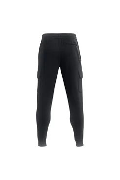 Uomo UNDER ARMOUR Pantaoni jogger neri in pie con tache cargo RIVA FEECE CARGO JOGGER