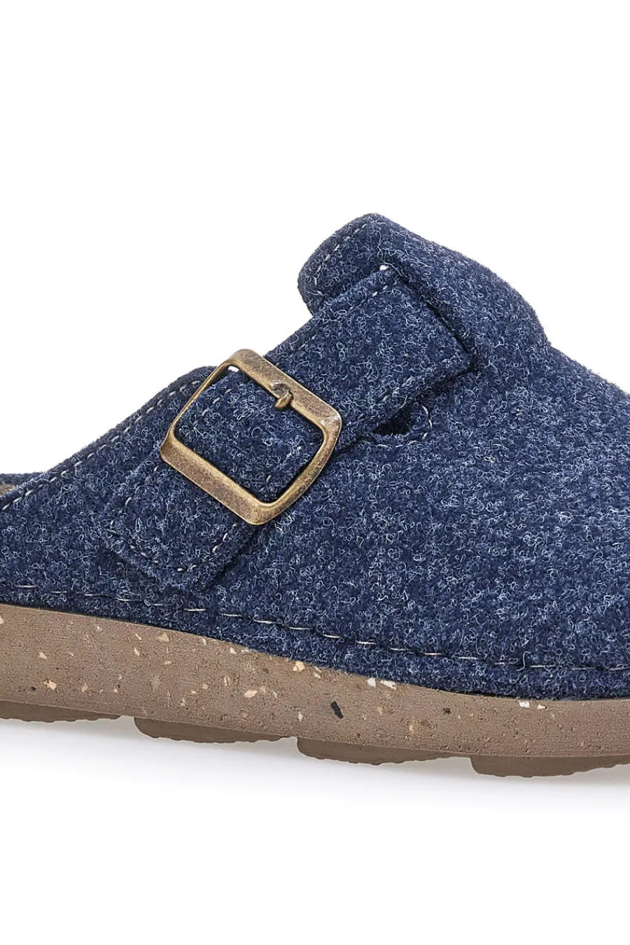 Uomo INBLU Pantofola blu in feltro con fibbia 23MT