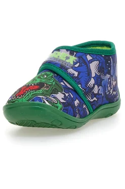 DINOSAURO Pantofole blu con stampa dinosauri Dinosaur S8020084T01
