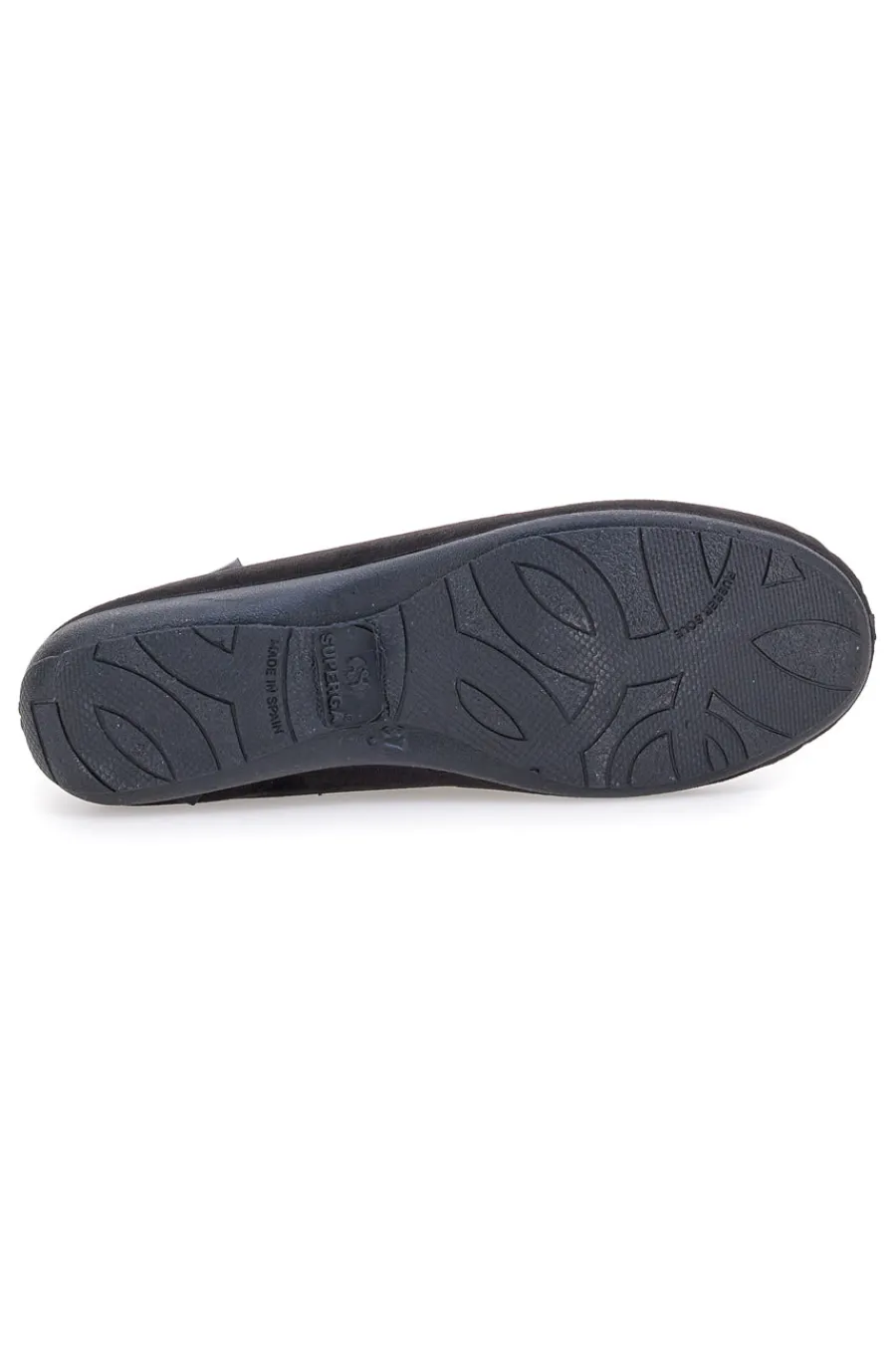Donna SUPERGA Pantofole Cibatte nere con ricamo dorato S10U272