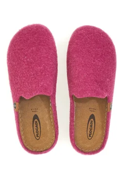 Donna PLOCADI Pantofole fucsia in feltro con suola comfort 11902LO