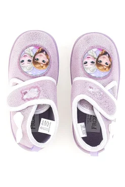 FROZEN Pantofole lilla con glitter e chiusura a strappo D4310716T