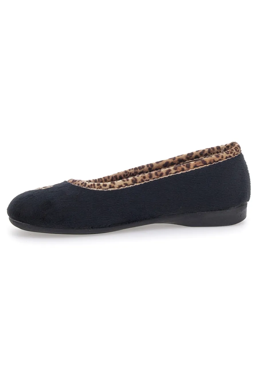 Donna SUPERGA Pantofole Nere Animalier 41598