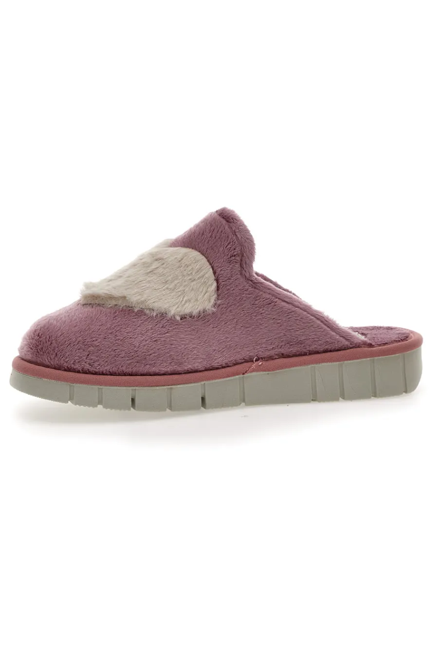 Donna BEEGO Pantofole Rosa con Cuore 7883