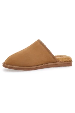 Uomo SUPERGA Pantofole Sabot Marroni con Pelo 64876