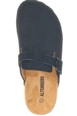 Donna ALTEMBERG Pantofole sabot nere con fibbia 1105