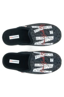 Uomo SUPERGA Pantofole 3 Nere