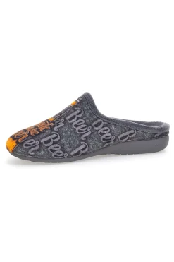 Uomo TRATTI Pantofole 187 Beer Grigie