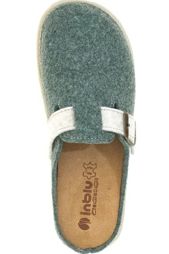 Donna INBLU Pantofole verdi con fibbia regolabile e suola comfort 42 CS