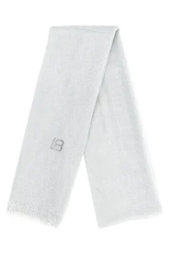 LAURA BIAGIOTTI Pashmina bianca con frange 99s298-71